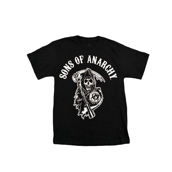 T-shirt Anarchism Sons Of Anarchy - Motif Moissonneur, Noir, Taille XL, Occasion Très Bon état
